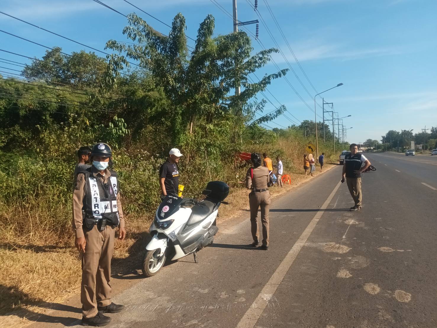 พนักงานสอบสวนเวรตรวจที่เกิดเหตุ อุบัติเหตุรถชน