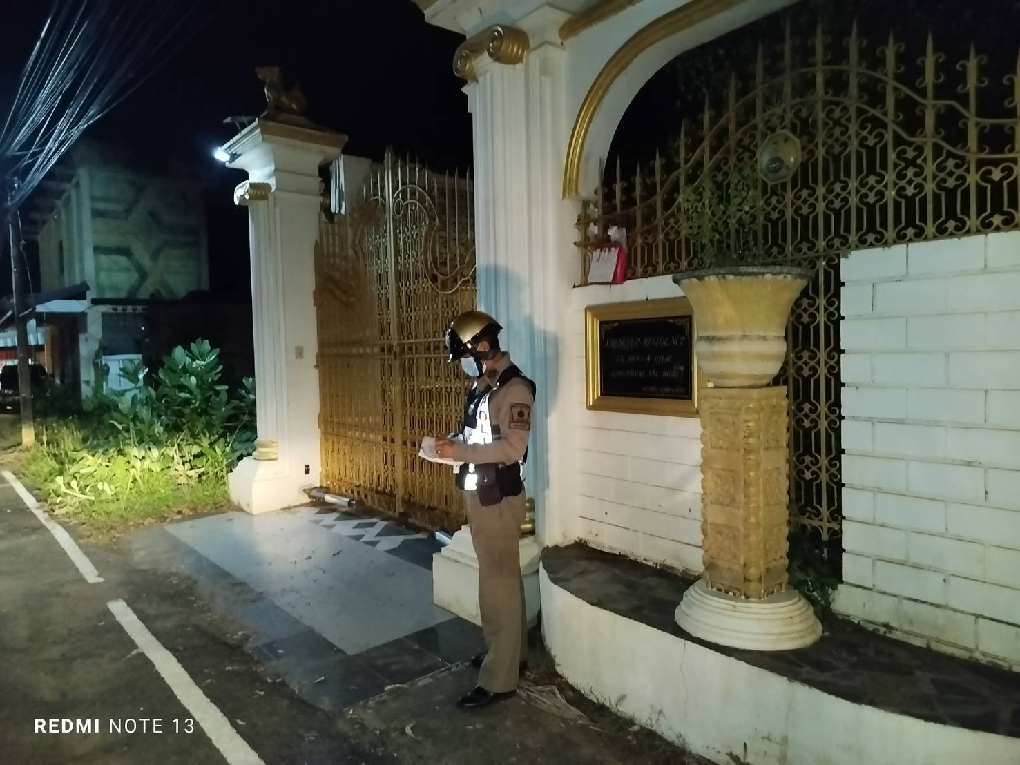 สายตรวจรถจักรยานยนต์ออกตรวจป้องกันเหตุ